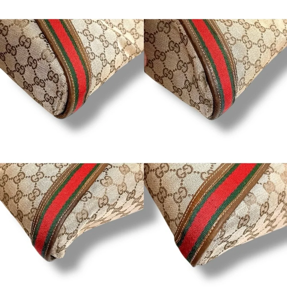 Gucci GG Canvas SHERRY LINE Shoulder Bag Vintage Luxury Monogram Classic - Picture 11 of 16